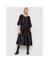 Samsøe Samsøe Rochie de zi Candece F21400132 Negru Oversize - Pled.ro