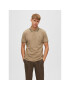 Selected Homme Tricou polo 16087840 Bej Regular Fit - Pled.ro