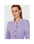 Simple Cardigan SWD024 Violet Regular Fit - Pled.ro