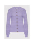 Simple Cardigan SWD024 Violet Regular Fit - Pled.ro