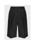 Simple Pantalon scurți din material SKD001 Negru Regular Fit - Pled.ro