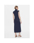 Simple Rochie cocktail SUD007 Bleumarin Regular Fit - Pled.ro