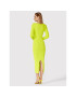 Simple Rochie tricotată SUD008 Verde Slim Fit - Pled.ro