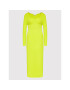 Simple Rochie tricotată SUD008 Verde Slim Fit - Pled.ro