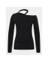 Sisley Bluză 34KBL103P Negru Slim Fit - Pled.ro