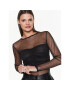 Sisley Bluză 3OAPW1009 Negru Regular Fit - Pled.ro