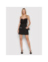 Sisley Fustă mini 49OSL0005 Negru Regular Fit - Pled.ro