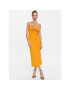 Sisley Rochie de zi 41L1LV03U Galben Regular Fit - Pled.ro