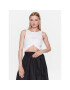 Sisley Top 3FPZLH00I Alb Regular Fit - Pled.ro