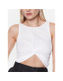 Sisley Top 3FPZLH00I Alb Regular Fit - Pled.ro