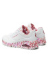 Skechers Sneakers Uno Loving Love 155506/WRPK Alb - Pled.ro