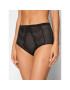 SPANX Chiloți clasici cu talie înaltă Spotlight On Lace 10218R Negru - Pled.ro