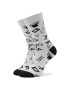 Stereo Socks Șosete Înalte Unisex Punk Alb - Pled.ro