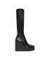 Steve Madden Cizme Justly Boot SM11002157 SM11002157-001 Negru - Pled.ro