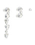 Swarovski Set 3 cercei Ec Asym Tr Cry 5602846 Argintiu - Pled.ro