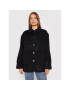 The Kooples Palton de lână Fringed FMAN23005K Negru Regular Fit - Pled.ro