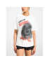 The Kooples Tricou Jersey And Marilyn Print FTSC18002K Alb Regular Fit - Pled.ro