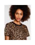 The Kooples Tricou Leopard FTSC25002K Maro Slim Fit - Pled.ro