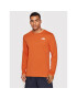 The North Face Longsleeve Easy NF0A2TX1 Portocaliu Regular Fit - Pled.ro