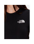 The North Face Tricou NF0A55AO Negru Cropped Fit - Pled.ro