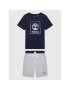 Timberland Set tricou și pantaloni scurți sport T28134 D Bleumarin Regular Fit - Pled.ro