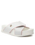 Tommy Hilfiger Șlapi Modern Th Flatform Sandal FW0FW06294 Alb - Pled.ro