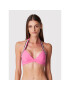 Tommy Hilfiger Bikini partea de sus Triangle Fixed UW0UW02696 Roz - Pled.ro