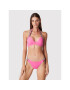 Tommy Hilfiger Bikini partea de sus Triangle Fixed UW0UW02696 Roz - Pled.ro