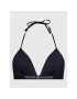 Tommy Hilfiger Bikini partea de sus Triangle UW0UW03323 Bleumarin - Pled.ro