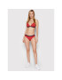 Tommy Hilfiger Bikini partea de sus Triangle UW0UW03323 Roșu - Pled.ro