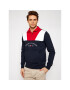 Tommy Hilfiger Bluză Clor Block Mock Neck MW0MW17390 Bleumarin Regular Fit - Pled.ro