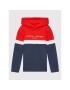 Tommy Hilfiger Bluză Colorblock KB0KB06889 Bleumarin Regular Fit - Pled.ro