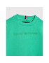 Tommy Hilfiger Bluză Consious Logo KB0KB07025 D Verde Regular Fit - Pled.ro