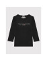 Tommy Hilfiger Bluză Essential KS0KS00202 D Negru Regular Fit - Pled.ro