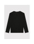 Tommy Hilfiger Bluză Essential Solid Rib KB0KB06880 D Negru Regular Fit - Pled.ro