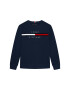 Tommy Hilfiger Bluză Flag Rib Insert KB0KB06568 D Bleumarin Regular Fit - Pled.ro