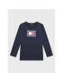 Tommy Hilfiger Bluză Global Stripe Flag KB0KB07601 Bleumarin Regular Fit - Pled.ro