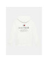 Tommy Hilfiger Bluză Logo KB0KB08233 Alb Regular Fit - Pled.ro