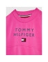 Tommy Hilfiger Bluză Pleated Sleeve KG0KG06159 D Roz Regular Fit - Pled.ro