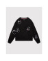 Tommy Hilfiger Bluză Sparkle Embroidery KG0KG06341 D Negru Relaxed Fit - Pled.ro