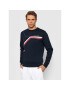 Tommy Hilfiger Bluză Split Corp Stripe Crewneck MW0MW21116 Bleumarin Regular Fit - Pled.ro