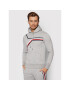 Tommy Hilfiger Bluză Split Corp Stripe Hoody MW0MW21115 Gri Regular Fit - Pled.ro