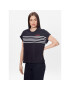 Tommy Hilfiger Bluză Stripe WW0WW37881 Bleumarin Relaxed Fit - Pled.ro