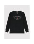 Tommy Hilfiger Bluză Th Artwork KS0KS00203 D Negru Regular Fit - Pled.ro