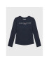 Tommy Hilfiger Bluză Essential KG0KG05247 D Bleumarin Regular Fit - Pled.ro