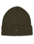 Tommy Hilfiger Căciulă Essential Flag Beanie AM0AM10337 Verde - Pled.ro