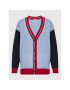 Tommy Hilfiger Cardigan Cable Mix WW0WW34956 Albastru Loose Fit - Pled.ro