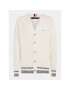 Tommy Hilfiger Cardigan Shadow MW0MW33084 Écru Relaxed Fit - Pled.ro