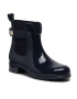 Tommy Hilfiger Cizme de cauciuc Ankle Rainboot With Metal Detail FW0FW06777 Bleumarin - Pled.ro