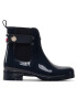 Tommy Hilfiger Cizme de cauciuc Ankle Rainboot With Metal Detail FW0FW06777 Bleumarin - Pled.ro